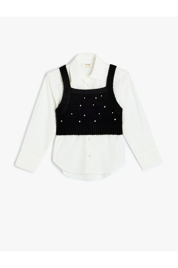 Sweater Detailed Long Sleeve Shirt
