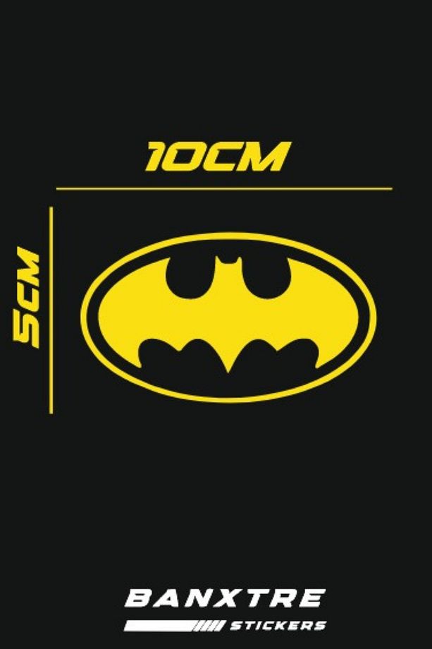 Motor-Araba-Kask için Batman Sticker Etiket (10CMx5CM)(1 Adet) - 2
