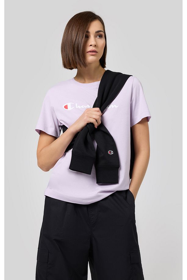 Script Shop SS Tee Mor Kadın Tişört-117534-VS057 - 4