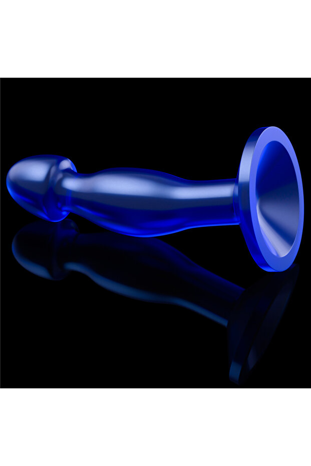 Flawless Clear Prostate Plug 6.5'' Blue Butt Plug - 4