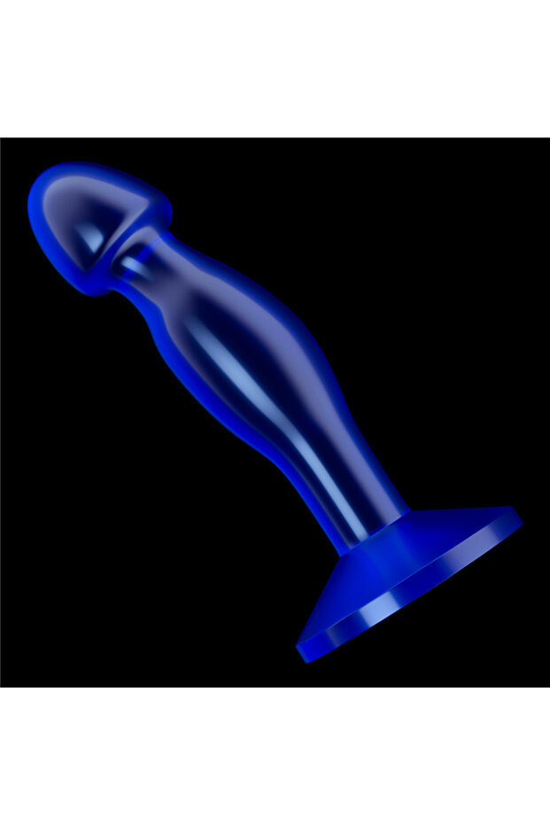 Flawless Clear Prostate Plug 6.5'' Blue Butt Plug - 6