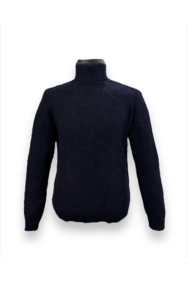 Tren Boğazlı Triko - 1