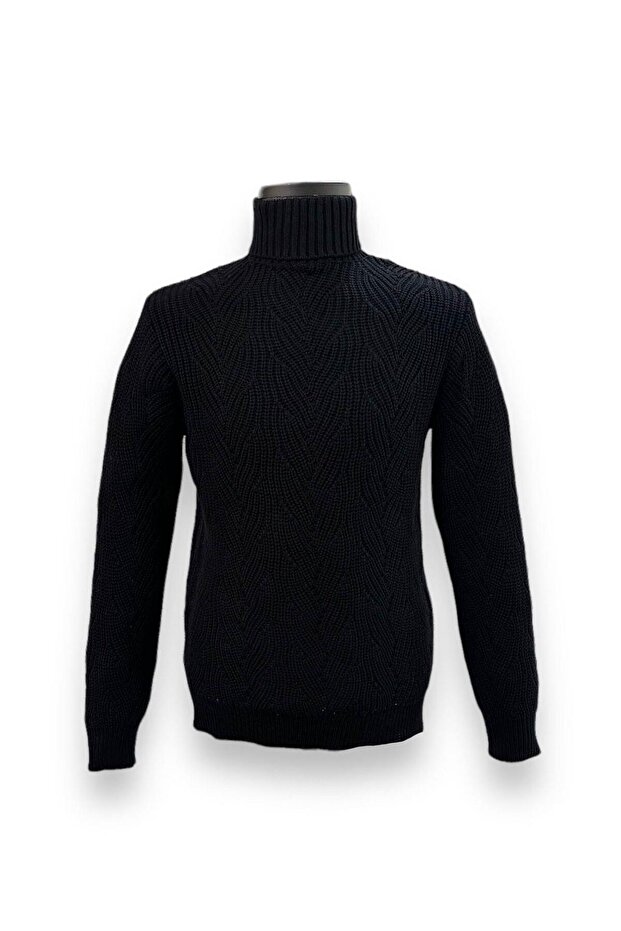 Tren Boğazlı Triko - 1