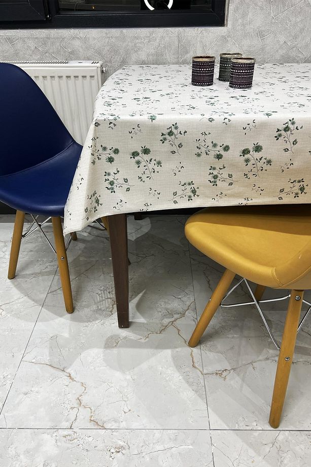 Pvc kaymaz elyaf tabanlı Silinebilir Muşamba Masa Örtüsü_12-A - 2