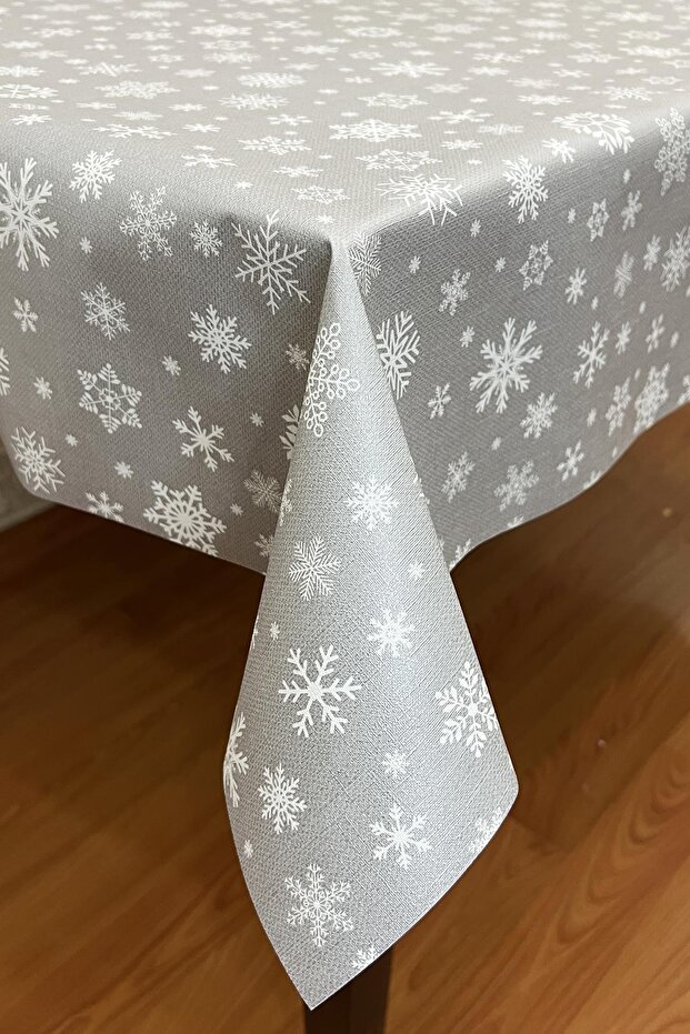 Pvc Fiber-Based Erasable Oilcloth Tablecloth_Snow_1096