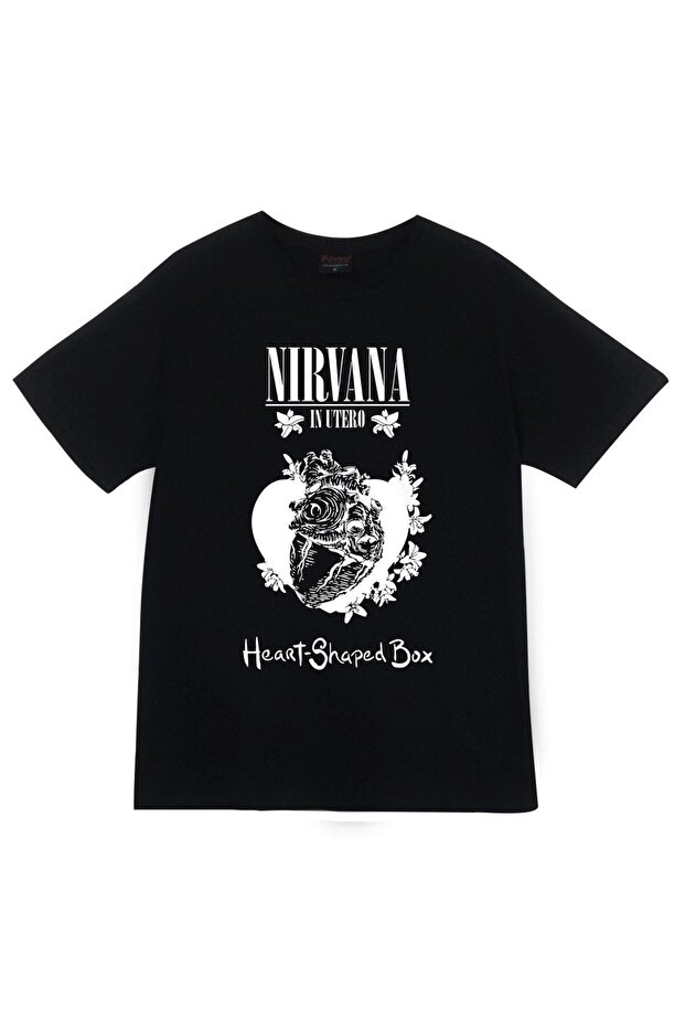 تي شيرت Nirvana مطبوع للجنسين مصنوع من القطن بنسبة 100%