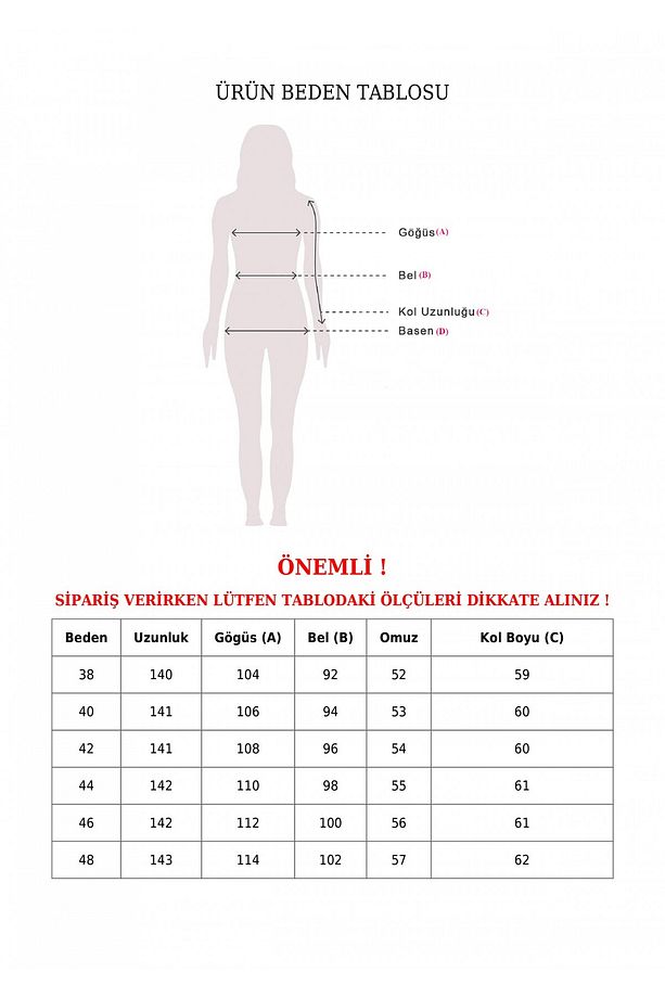Yarım Fermuarlı Tünel Bağcıklı Kot Elbise  -Buz Mavi - 6