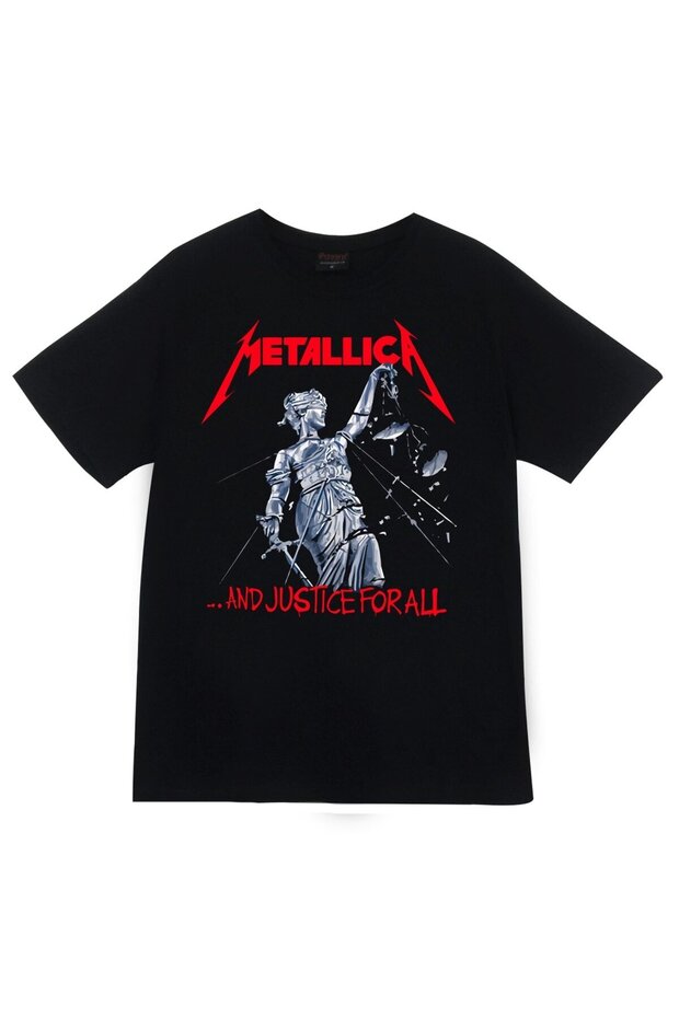 Metallica Printed Unisex 100% Cotton Black T-Shirt