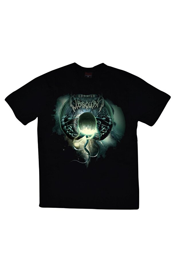 Obscura Printed Unisex 100% Cotton Black T-Shirt