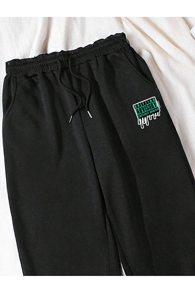 Advisory Drifting Printed Relax Seasonal Women'S-Men's Knitted Sweatpants