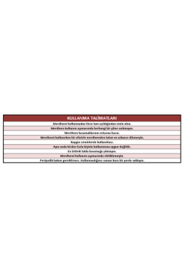 Elmas Serisi – 2+2 Basamaklı Çift Çıkışlı Galvanizli Profil Merdiven | Ev, Bahçe, İş Yeri İçin - 7