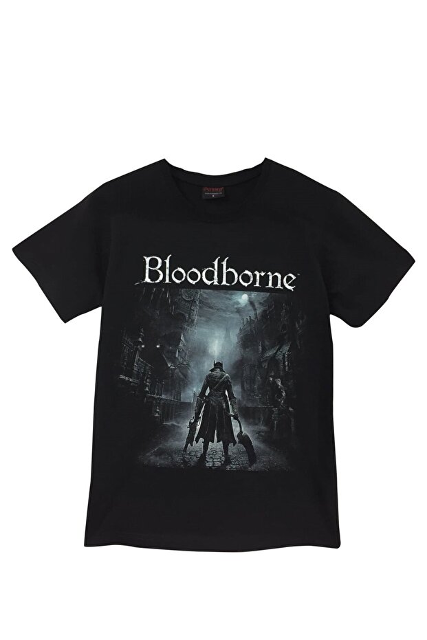 Bloodborne Printed Unisex 100% Cotton Black T-Shirt