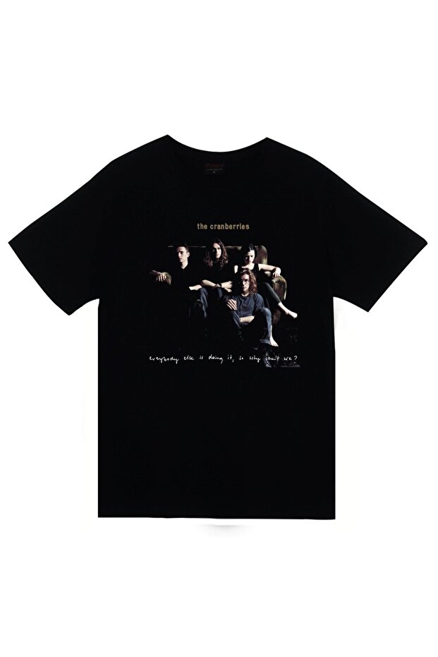 The Cranberries Printed Unisex 100% Cotton Black T-Shirt