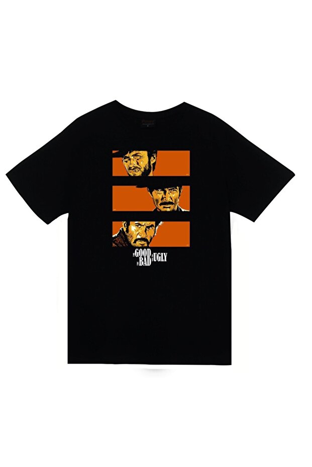 Good Bad Ugly Printed Unisex 100% Cotton Black T-Shirt