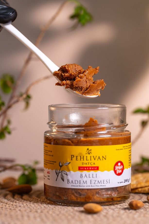 Ballı Badem Ezmesi Şeker İlavesiz 200 Gr - 2