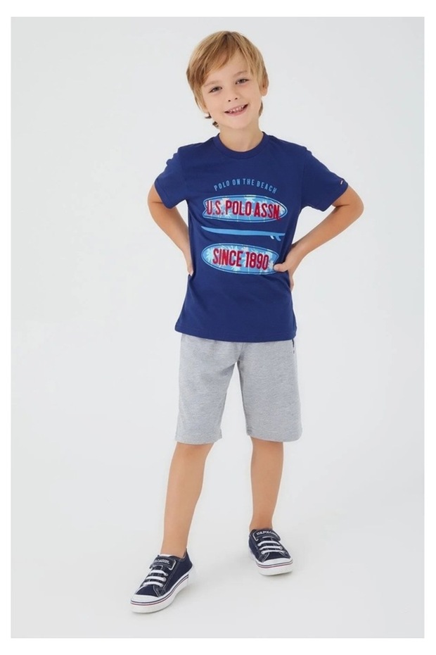 U.S. Polo Assn Boy's Short Sleeve Pajama Set