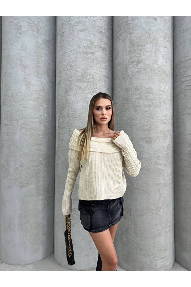 modonna yaka triko bluz - 3