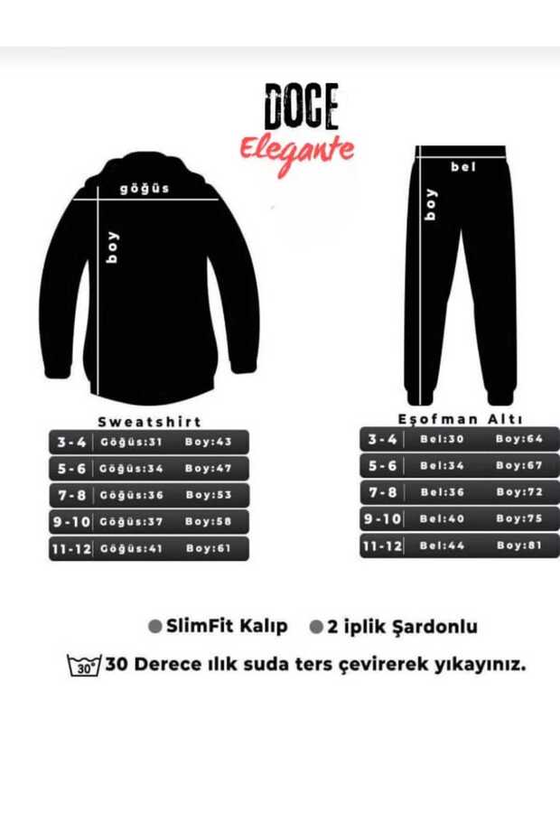 UYUYAN AYI BASKILI ÇOCUK EŞOFMA TAKIMI - 3