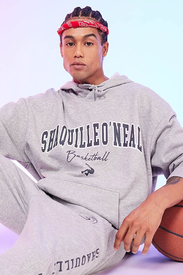 Fit Shaquille O'Neal Boxy Fit Hooded Sweatshirt D1517Ax24Au