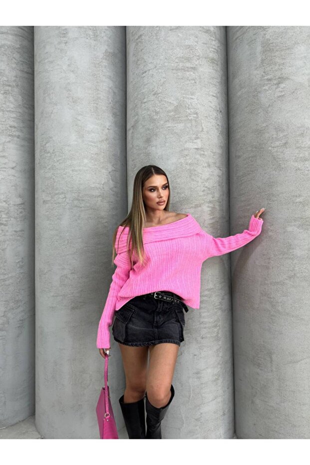 modonna yaka triko bluz - 1