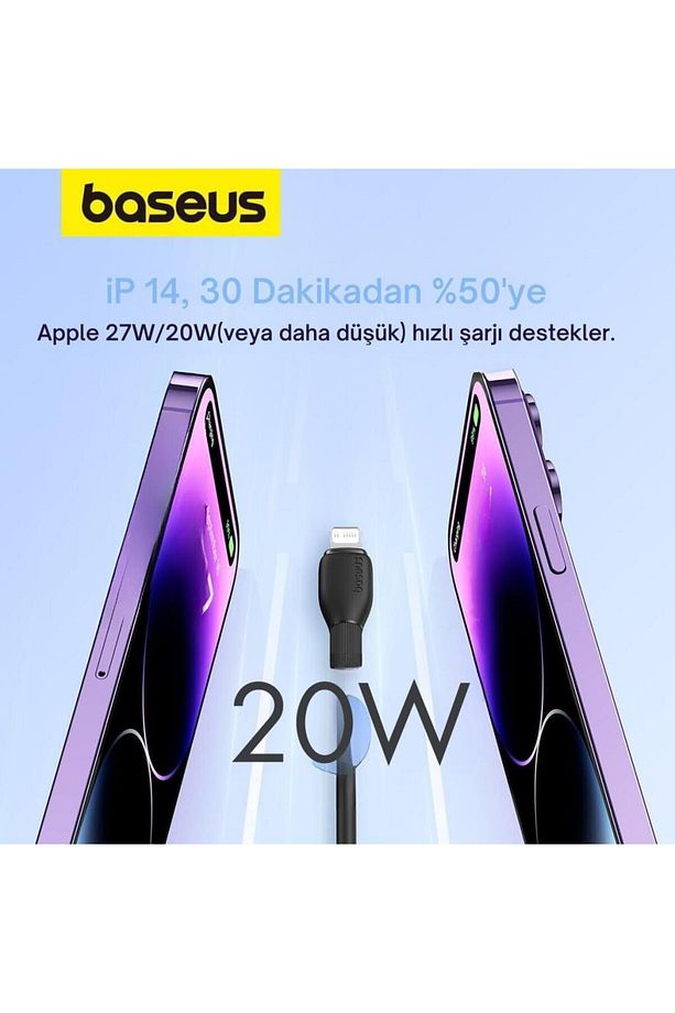Süper Hızlı 1.2mt 20w Type-c To Iphone Şarj Kablosu, Akım Ve Isı Korumalı, Esnek Kopmaz Bozul - 4
