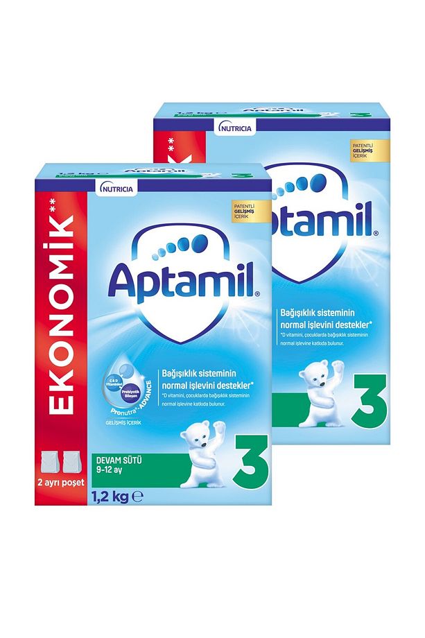 3 Devam Sütü Yeni Formül 1200 gr X 2 Adet - 1