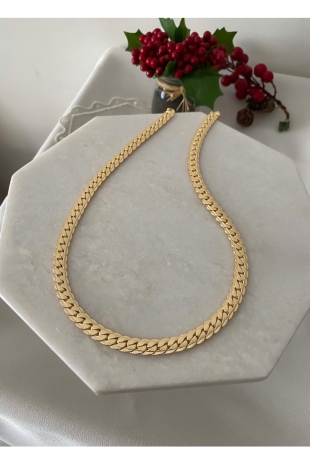 ÇELİK KALIN ARPA KOLYE 50 CM - 6