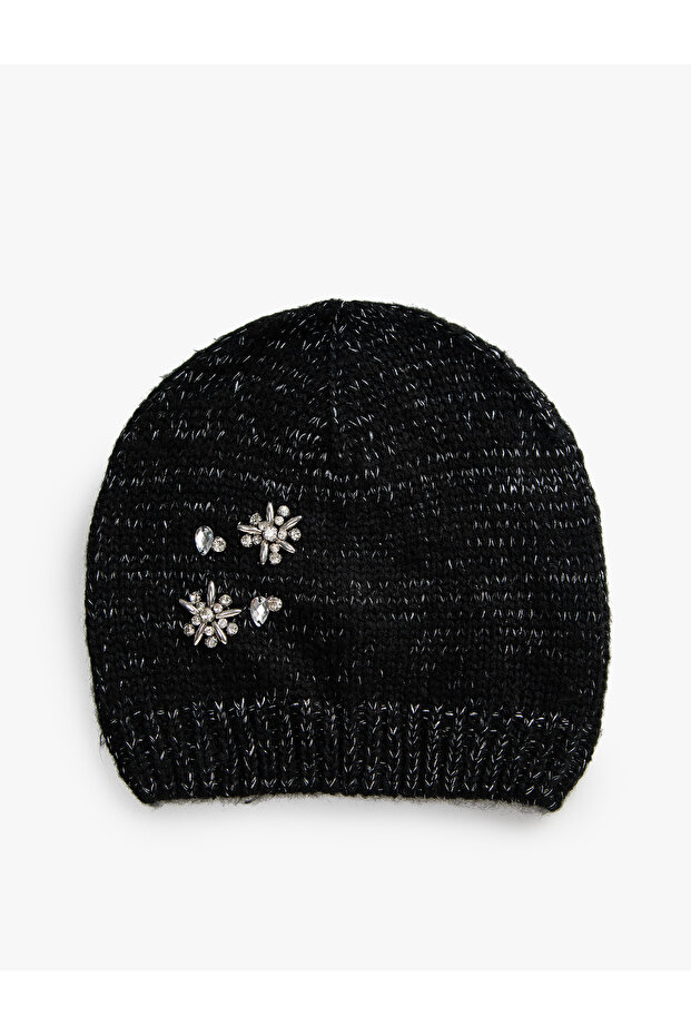 Beret with Beadwork Detail