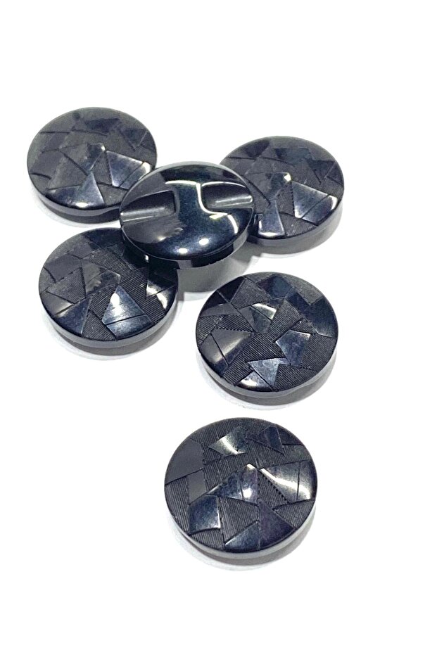 سترة خندق سوداء بنمط المنشور - 2.2 سم، الكود: 2612 - 2