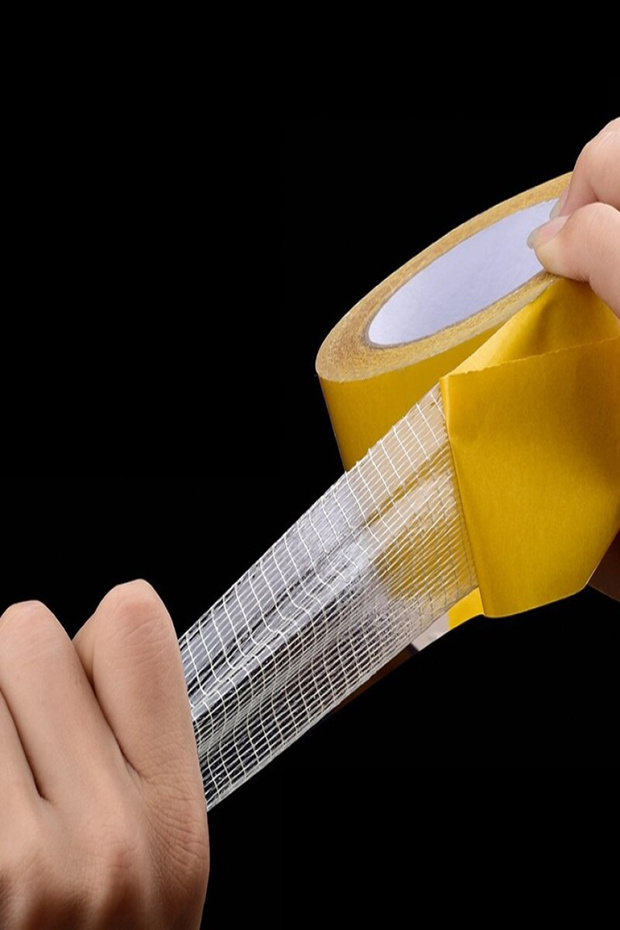 Isıya Dayanıklı Fileli Çift Taraflı Süper Güçlü Yapışkan Bant (10 MT X 5 CM) - 1