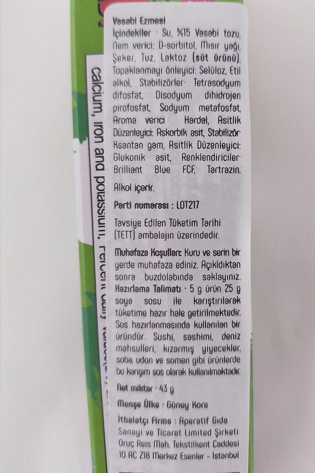 Turp Wasabi Tüp 43 gr - 3