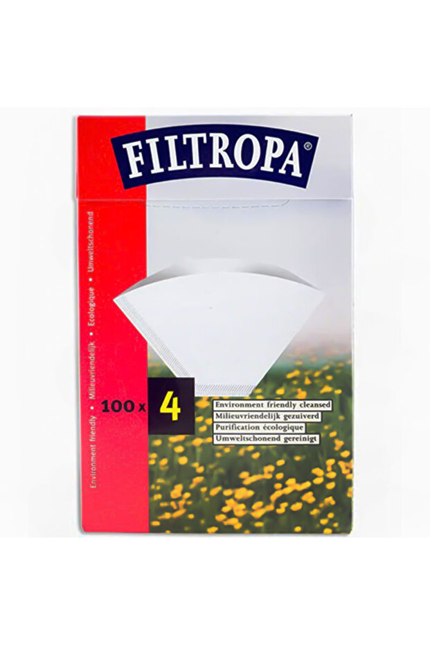 فلتر قهوة أبيض مقاس 4 - 1