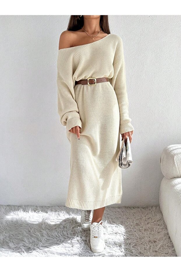 TRİKO ELBİSE KURDELYELİ - 8