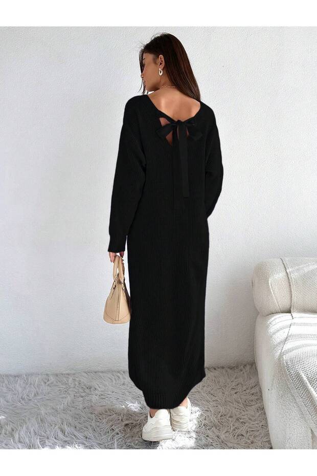 TRİKO ELBİSE KURDELYELİ - 5