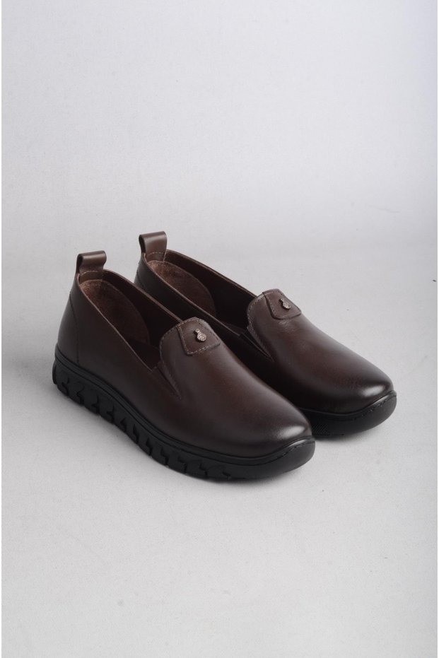 Genuine Leather Comfort Women's Shoes - Choose 9059 Brown