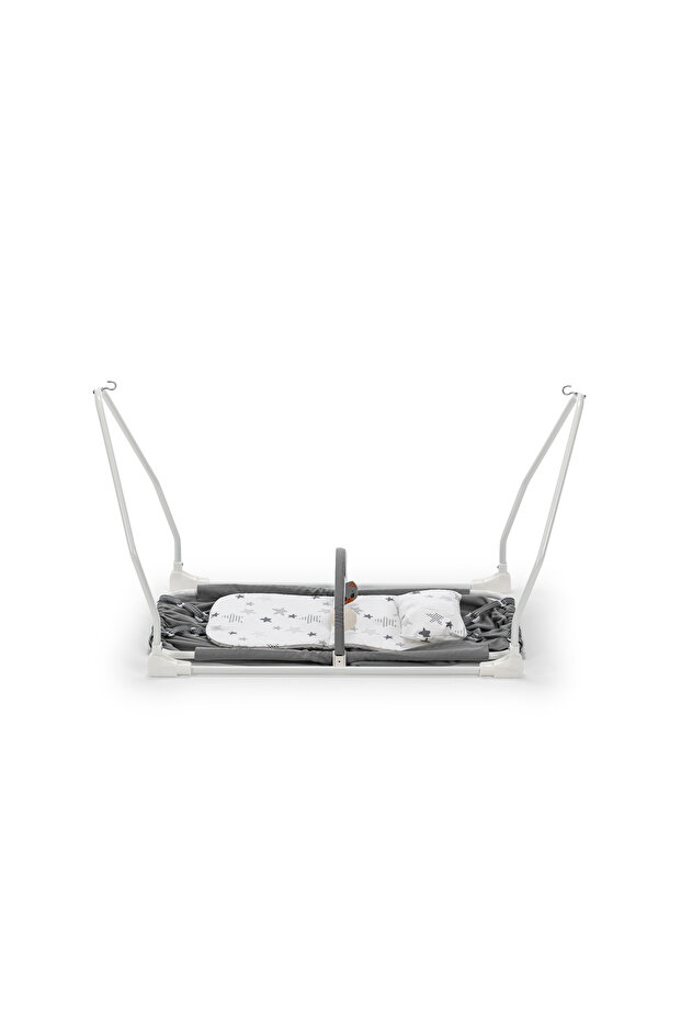 Venedik Hamak Gri Sallanır Ve Sabitlenir - 4