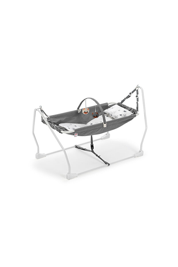 Venedik Hamak Gri Sallanır Ve Sabitlenir - 1