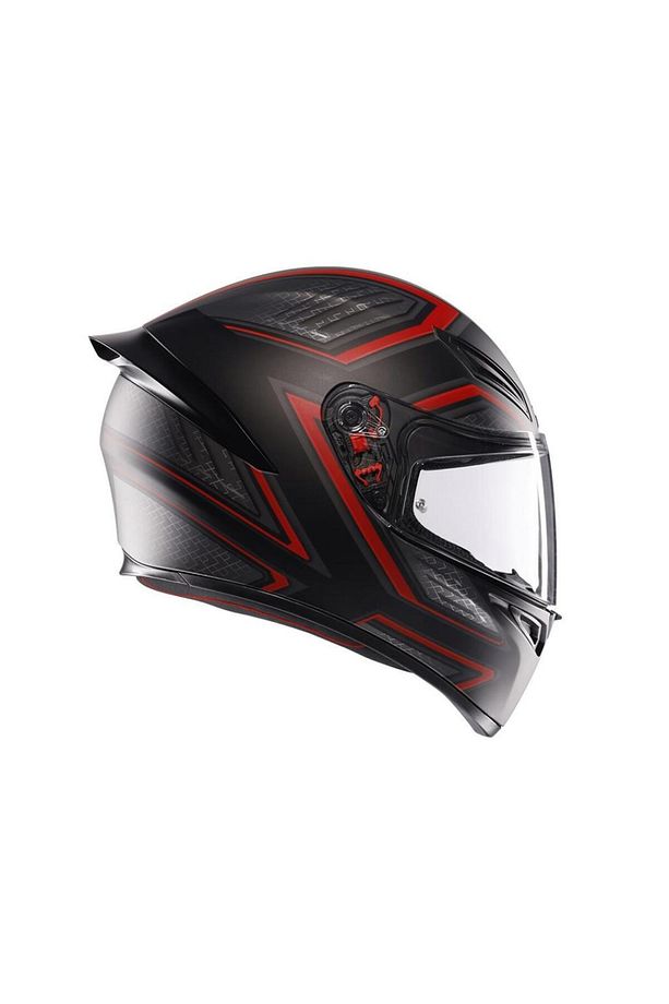 K1 S Sling Matt Black Red Kapalı Kask - 3