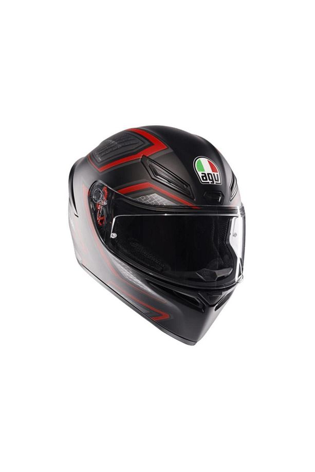 K1 S Sling Matt Black Red Kapalı Kask - 1