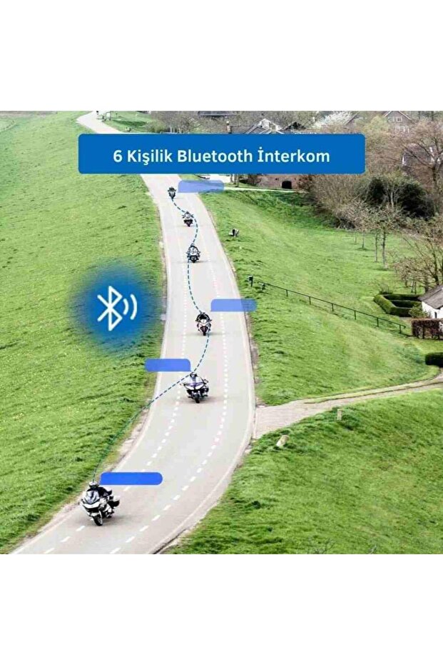 M6 Plus Bluetooth İntercom Siyah - 5