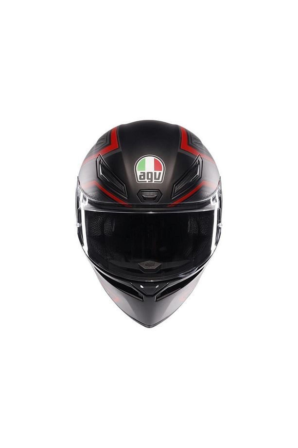 K1 S Sling Matt Black Red Kapalı Kask - 4