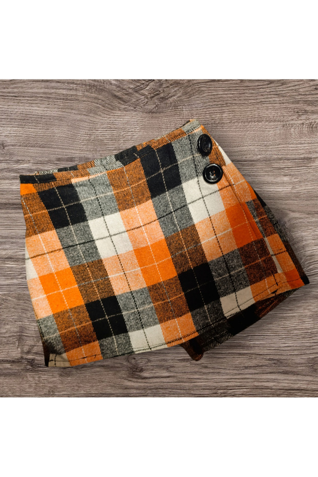 Dokuma Şort Etek - 1