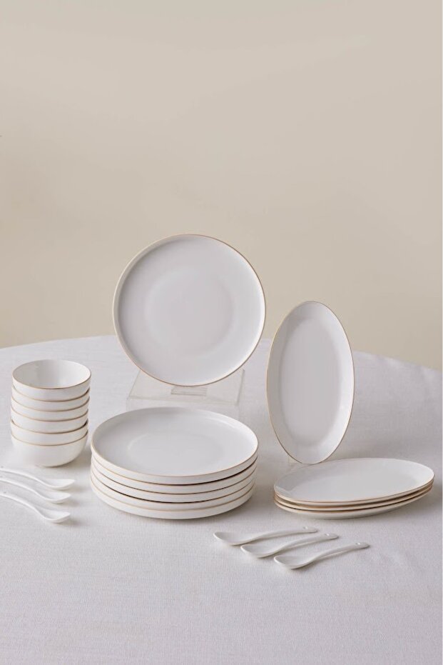 Gold Forever Bone Fika 22dílná snídaňová sada pro 6 osob - 1