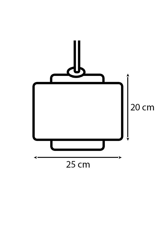 Sitrus 25x20 cm. Bambu Avize - 2