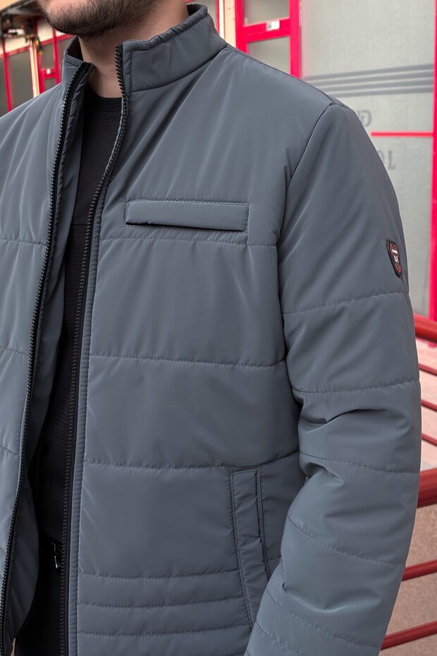 -Mont ανδρικό καπιτονέ μπουφάν - με φερμουάρ, τσέπες, αδιάβροχο και ανθεκτικό στον αέρα 24USEC06 - 6