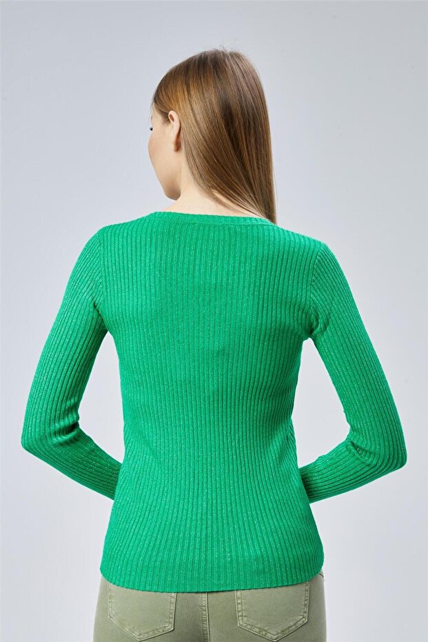 Simli V Yaka Triko - 4