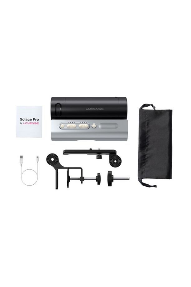 App Kontrol Solace Pro Automatic Thrusting Masturbator Black - 2
