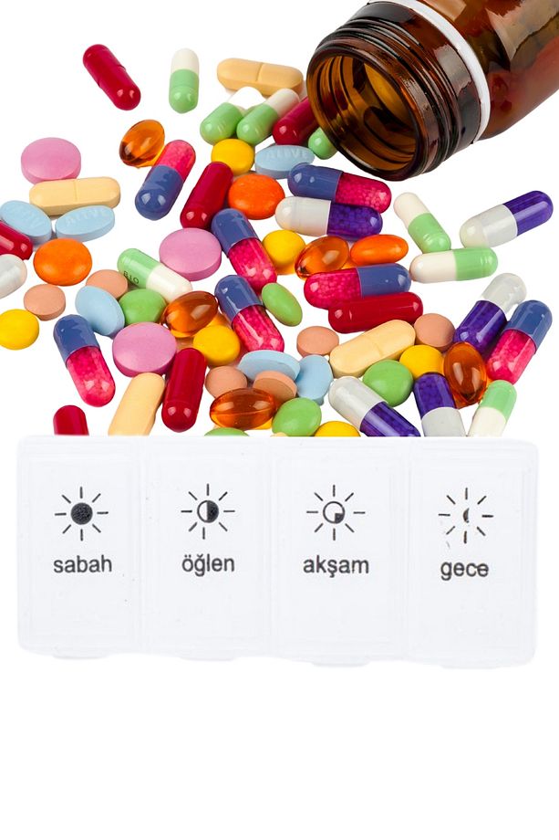 1 Adet Günlük Ilaç Kutusu Hap Kutusu Düzenleyici Günlük Ilaç Vitamin Saklama Kutusu - 4