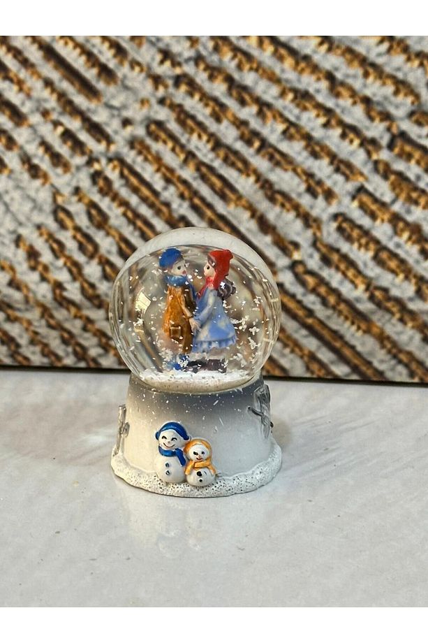 New Year Yılbaşı Led Işıklı Kar Küresi - 3