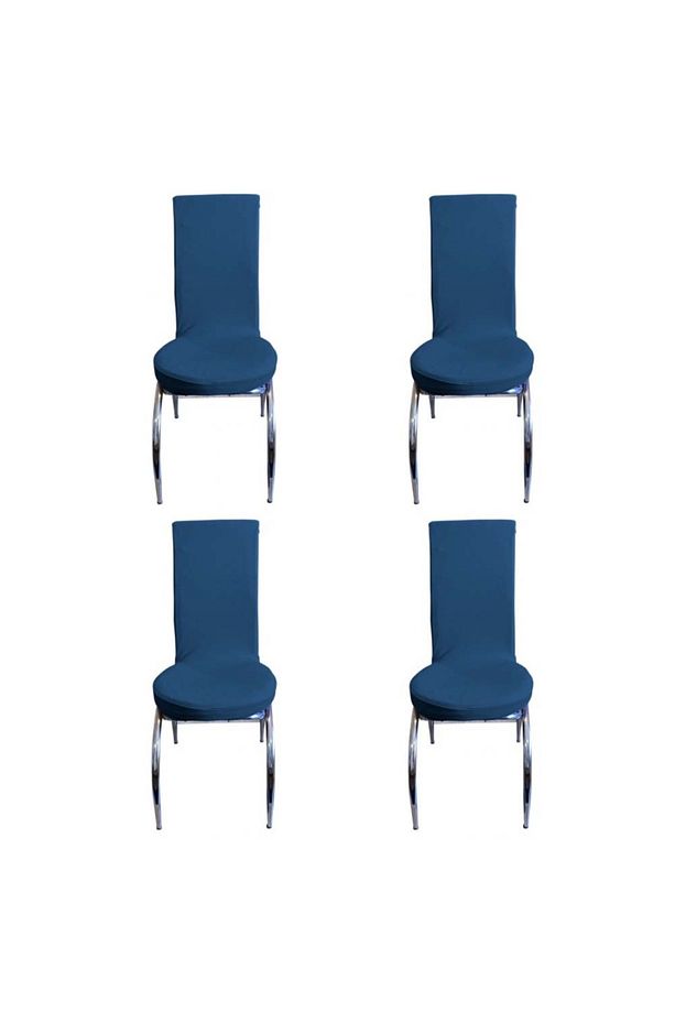 4 Adet Petek Kumaş Kelebek Tipi Sandalye Kılıfı & Sandalye Örtüsü Seti - 3